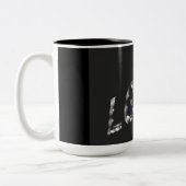 バレンタインデーのマグカップをライトアップ ツートーンマグカップ (左)