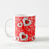 バレンタインデーのマグカップ コーヒーマグカップ (左)
