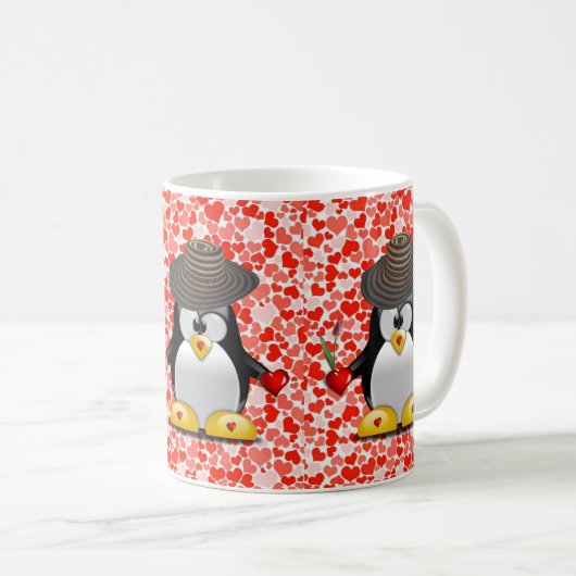 バレンタインデーのマグカップ コーヒーマグカップ (正面右)