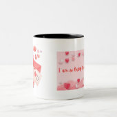 バレンタインデーのマグカップ ツートーンマグカップ (中央)