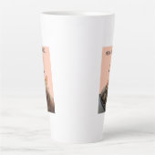 バレンタインデーのマグカップ、ニャー、ファーエバー カフェラテマグ (正面)