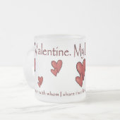 バレンタインデーのマグカップ(2) フロストグラスマグカップ (正面左)