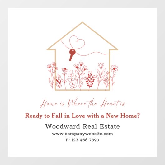 バレンタインデーのマーケティング | 不動産オフィス ウィンドウサイン (シート)