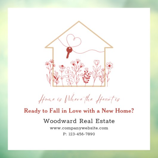 バレンタインデーのマーケティング | 不動産オフィス ウィンドウサイン (シート3)