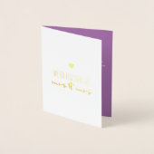 バレンタインデーのミセスとミセスのように一緒に行く 箔カード (正面)