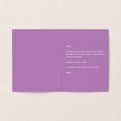 バレンタインデーのミセスとミセスのように一緒に行く 箔カード (内部)