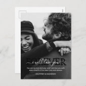 バレンタインデーのミニマルな祝い方 シーズンポストカード (正面/裏面)