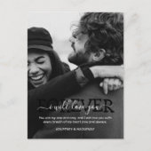 バレンタインデーのミニマルな祝い方 シーズンポストカード (正面)