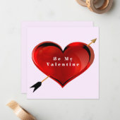 バレンタインデーのメッセージカード ノートカード (正面/裏面インサイチュ)