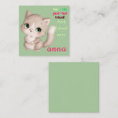 バレンタインデーのメモを切る ノートカード (正面/裏面)