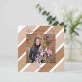 バレンタインデーのモダンなスクリプト写真 カード (スタンド正面)