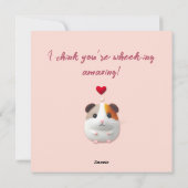 バレンタインデーのモルモット シーズンカード (裏面)