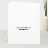 バレンタインデーのユーモアたっぷりのジョー・バイデンからのグリーティング、大きなカード カード (裏面)