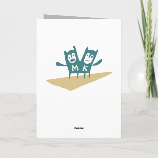 バレンタインデーのユーモア私は私の猫よりも貴方が好き カード (裏面)