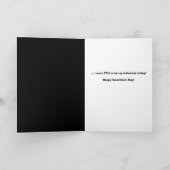 バレンタインデーのユーモア クラウンファニー シーズンカード (内部)