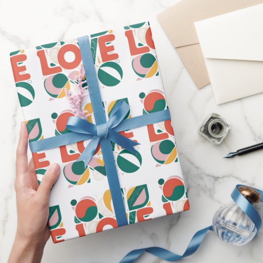 バレンタインデーのラッピングペーパー ラッピングペーパー (ギフト)