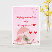 バレンタインデーのラブカード カード (黄色い花)