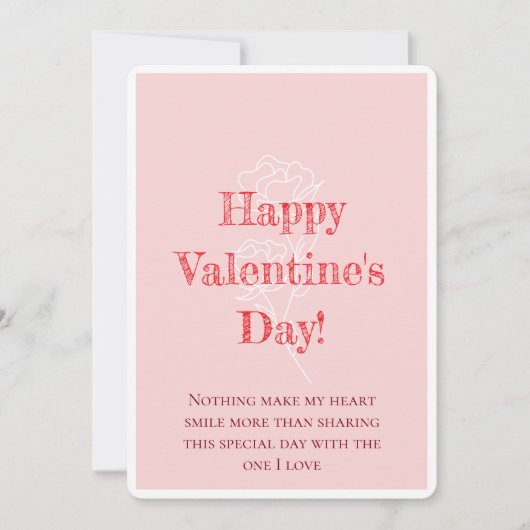 バレンタインデーのラブカード シーズンカード (正面)