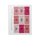 バレンタインデーのラブクーポン |メモ遠くに帳 ノートパッド (回転)