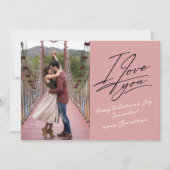 バレンタインデーのラブスクリプト写真 シーズンカード (正面)