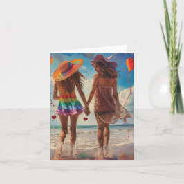 バレンタインデーのラブデジタルアート シーズンカード