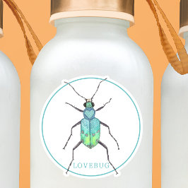 バレンタインデーのラブバグシール シール