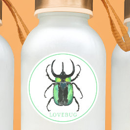 バレンタインデーのラブバグシール シール