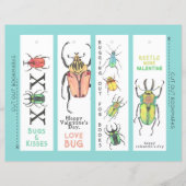 バレンタインデーのラブバグブックマーク (正面)