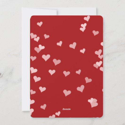 バレンタインデーのラブフォトカード シーズンカード (裏面)