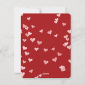 バレンタインデーのラブフォトカード シーズンカード (裏面)