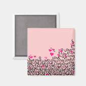 バレンタインデーのラブマグネット マグネット (正面/裏面)