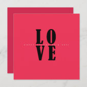 バレンタインデーのラブリーでエレガントなグリーティング シーズンカード (正面/裏面)