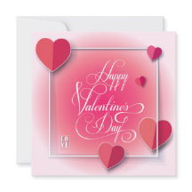 バレンタインデーのラブリーでエレガントなグリーティング