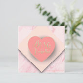 バレンタインデーのラブリーなエレガントなグリーティング シーズンカード (スタンド正面)