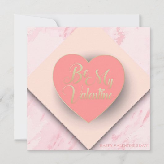 バレンタインデーのラブリーなエレガントなグリーティング シーズンカード (正面)