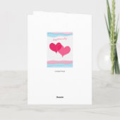 バレンタインデーのラブリーなエレガントなグリーティング シーズンカード (裏面)