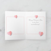 バレンタインデーのラブリーなエレガントなグリーティング シーズンカード (内部)