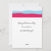 バレンタインデーのラブリーなエレガントなグリーティング シーズンカード (裏面)