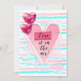 バレンタインデーのラブリーなエレガントなグリーティング シーズンカード