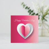 バレンタインデーのラブリーなエレガントなグリーティング シーズンカード (スタンド正面)