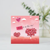 バレンタインデーのラブリーなエレガントなグリーティング シーズンカード (スタンド正面)