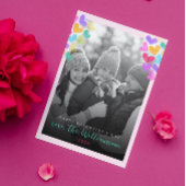 バレンタインデーのラブリーなパステルハートの写真 シーズンカード