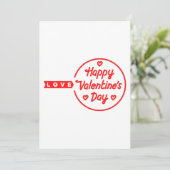 バレンタインデーのラブ招待状 招待状 (スタンド正面)