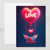 バレンタインデーのラブ＆ハーツコレクション ❤️ シーズンカード (正面/裏面)