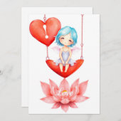 バレンタインデーのラブ&ハーツコレクション ❤️ シーズンカード (正面/裏面)