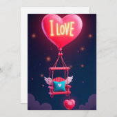 バレンタインデーのラブ&ハーツコレクション ❤️ シーズンカード (正面/裏面)