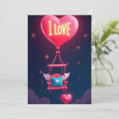 バレンタインデーのラブ&ハーツコレクション ❤️ シーズンカード (スタンド正面)