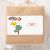 バレンタインデーのラベルは鉱山の木になるフローラ ラベル (インサイチュ)