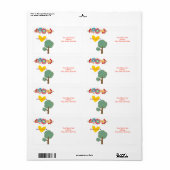 バレンタインデーのラベルは鉱山の木になるフローラ ラベル (フルシート)