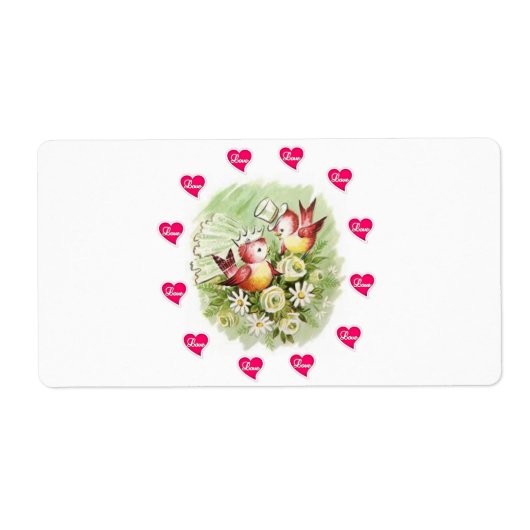 バレンタインデーのラベルヴィンテージ ラベル (正面)